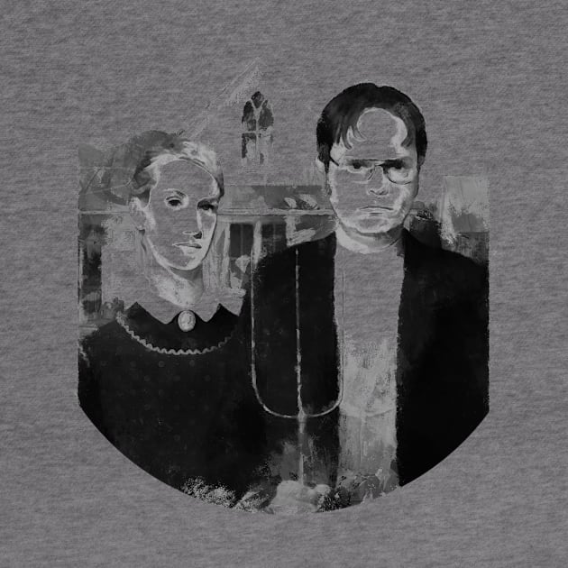 Dwight And Angela - The Office Funny T-shirt - Shrute Farms by truefriend